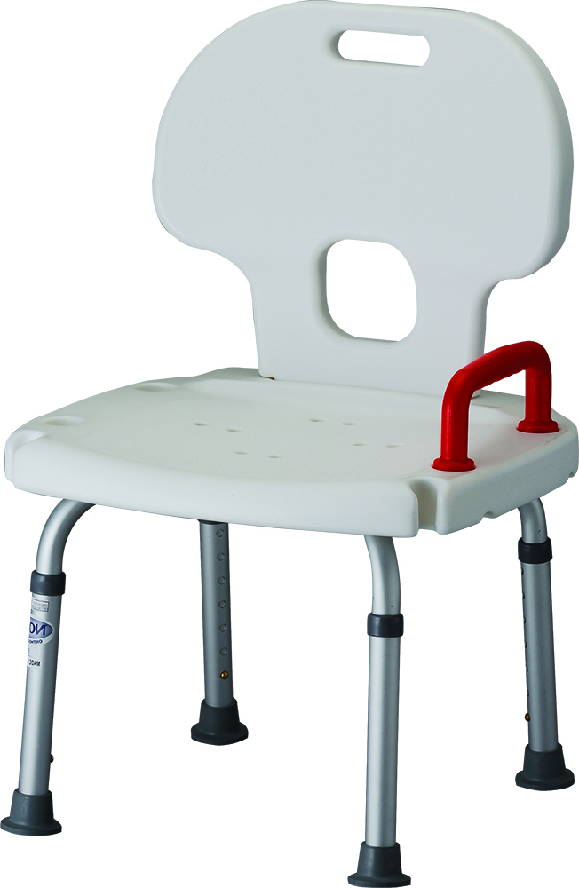 Bath Chair with Red Handle